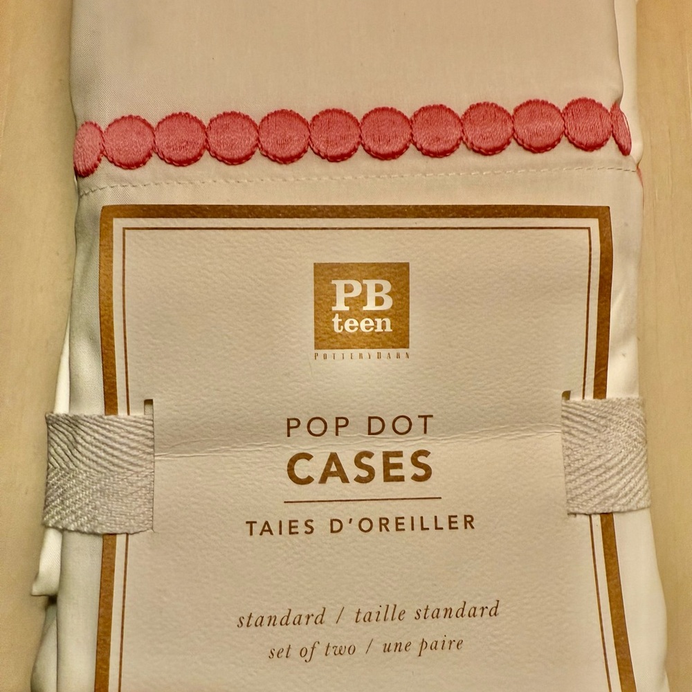 Pottery Barn Teen White and Pink Decorative Pillows